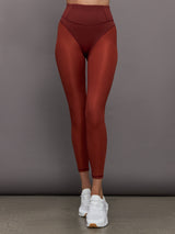 Ambient Ribbed Legging - Terracotta