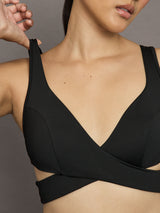 Ascent Wrap Bra - Black