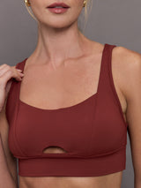 Verve Longline Bra - Terracotta