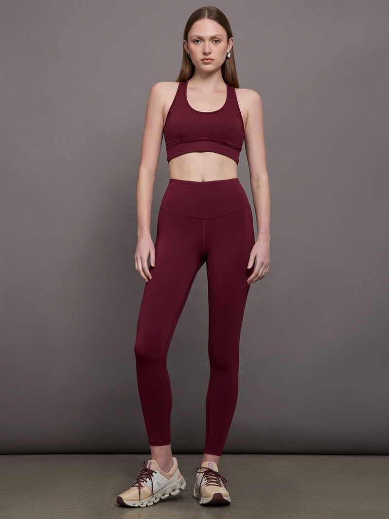 Instinct Longline Bra - Burgundy