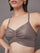 Palma Gloss Longline Bra - Bronzed Pewter