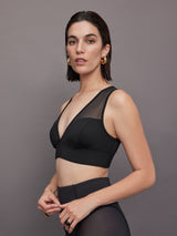 Solstice Longline Bra - Black