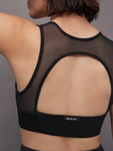 Solstice Longline Bra - Black