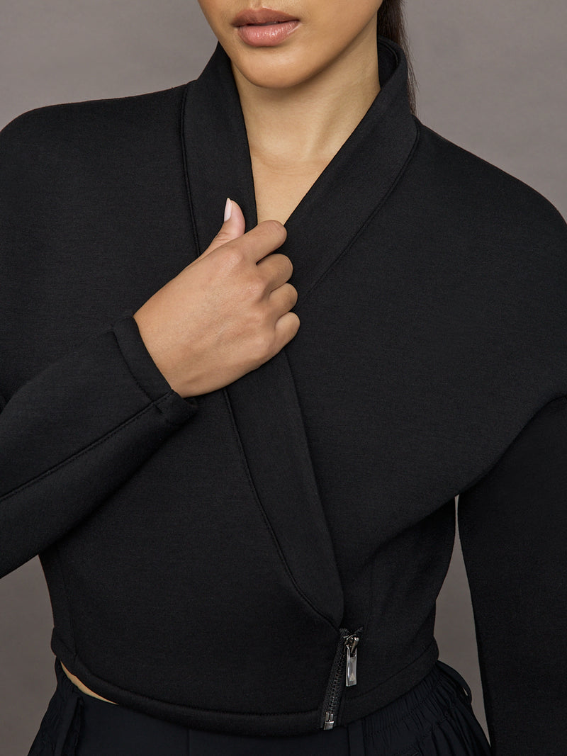 Volta Wrap Jacket - Black