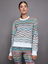 Crewneck Sweatshirt - Rainbow Lilla/Arancio/Lime