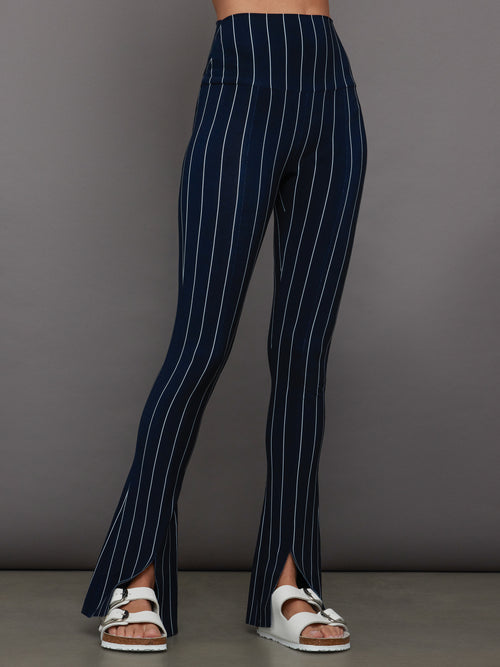 Spat Legging - True Navy Pinstripe