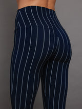 Spat Legging - True Navy Pinstripe