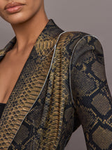 Classic Single Breasted Jacket - Python