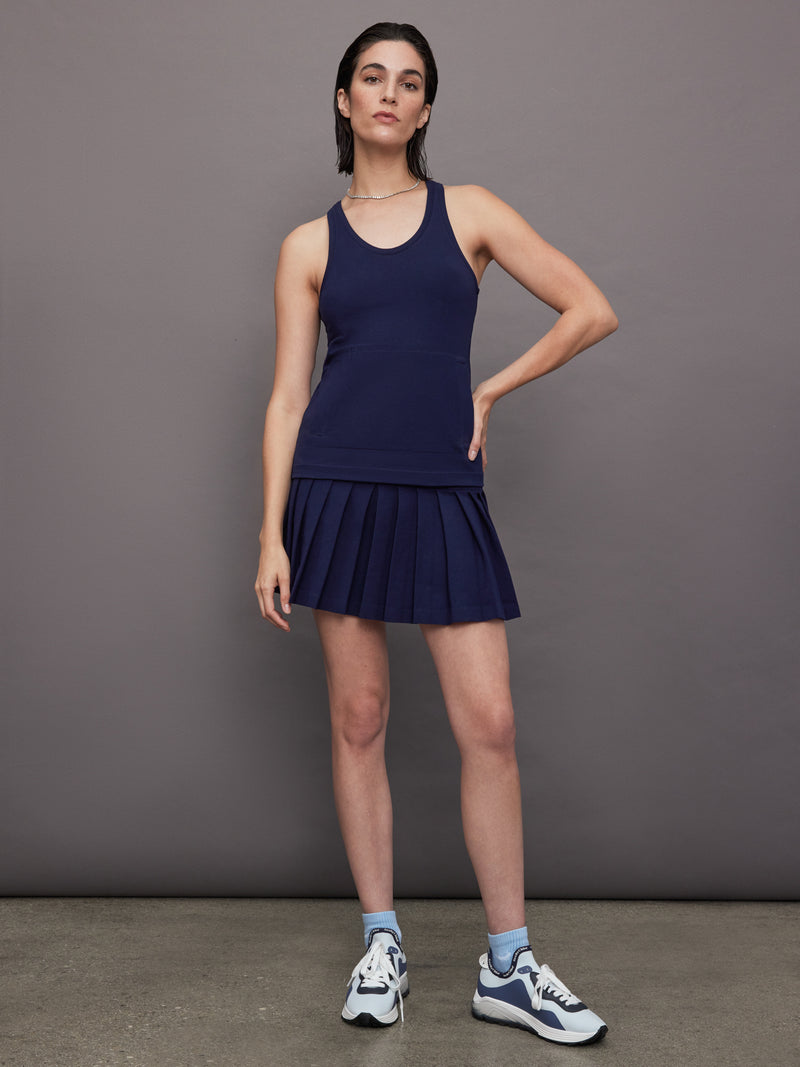 Racer Tailored Terry Tank Top - True Navy