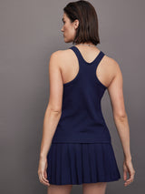 Racer Tailored Terry Tank Top - True Navy