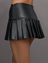 Pleated Pickleball Skirt - Black