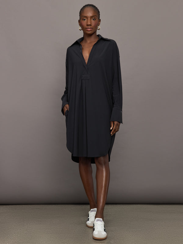 Sag Harbour Shirt Dress - Black