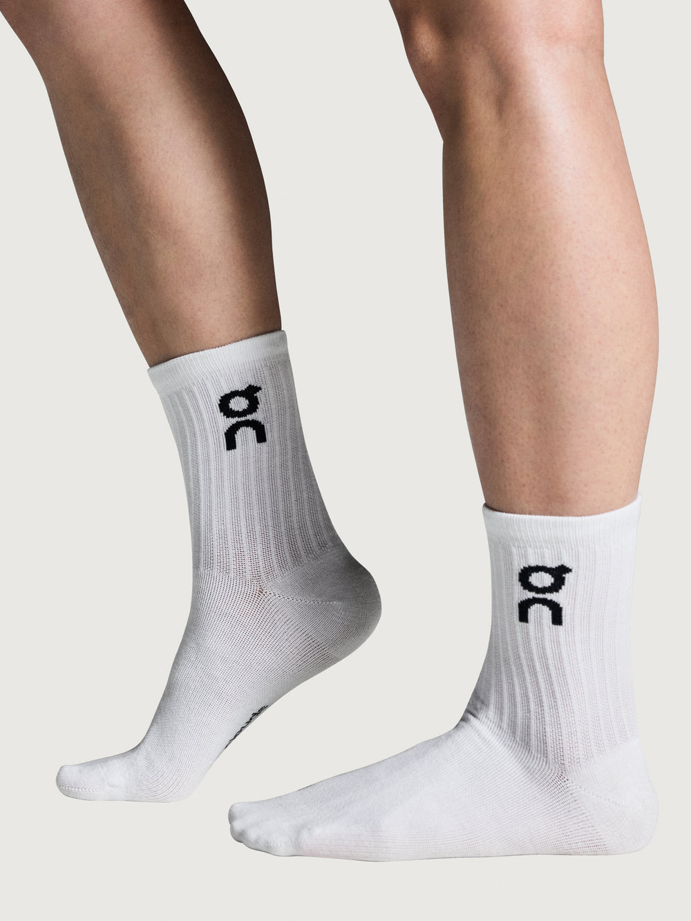 Logo Sock High 3p - White