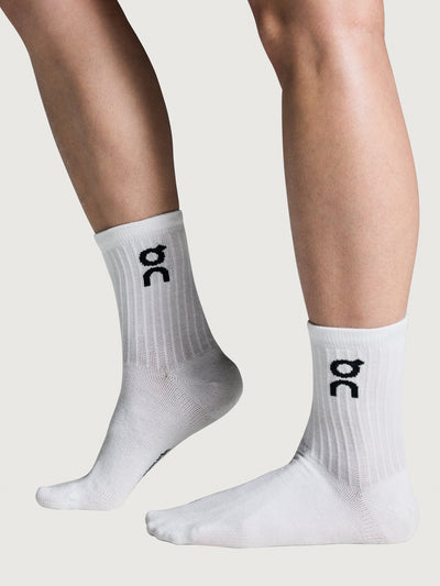 Logo Sock High 3p - White