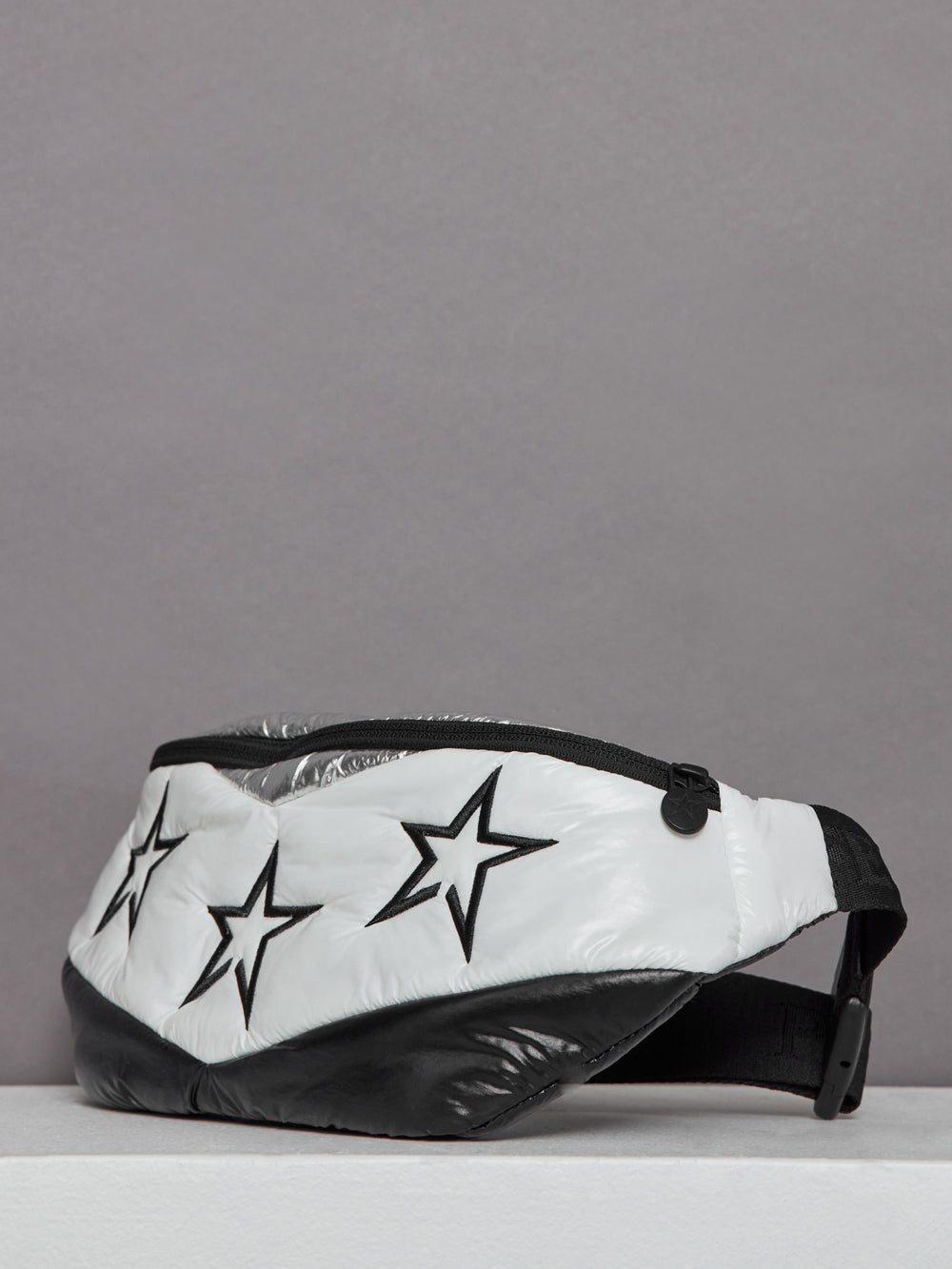 Star Embossing Bum Bag - Silver HP Foil