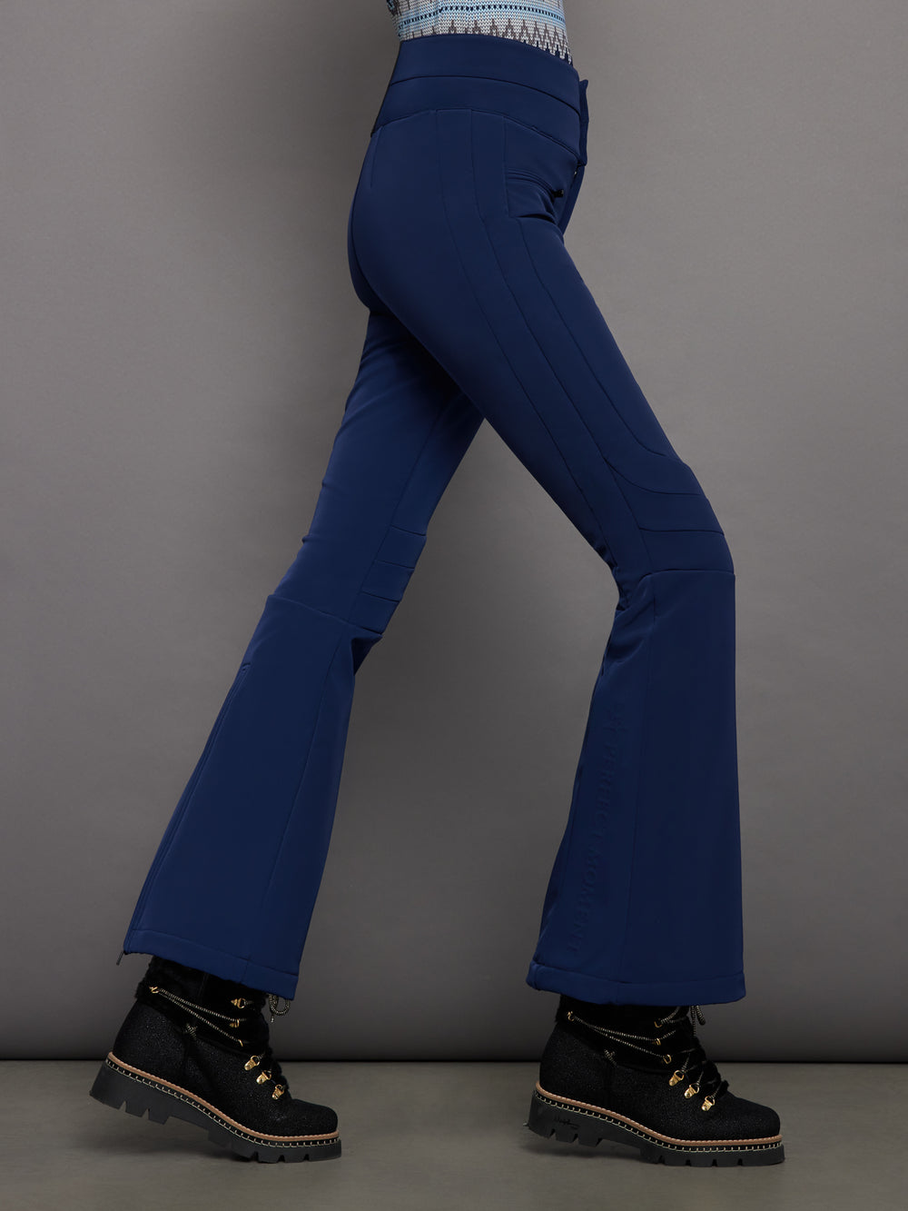 Aurora High Waist Flare Pant - Navy