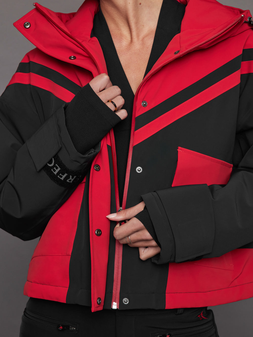 Calea Short Ski Jacket - Red