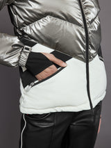 Ski Duvet Jacket - Snow White/ Silver