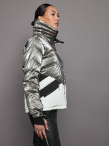 Ski Duvet Jacket - Snow White/ Silver