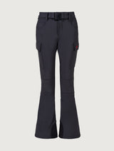 Mid Rise Cargo Ski Pant - Black