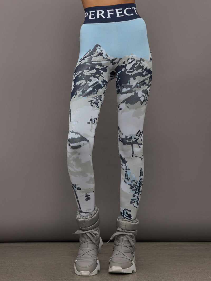 Perfect Jacquard Legging - Landscape Print