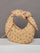 The Josie Bling Bag - Raffia Hobo with Embroidered Rhinestone