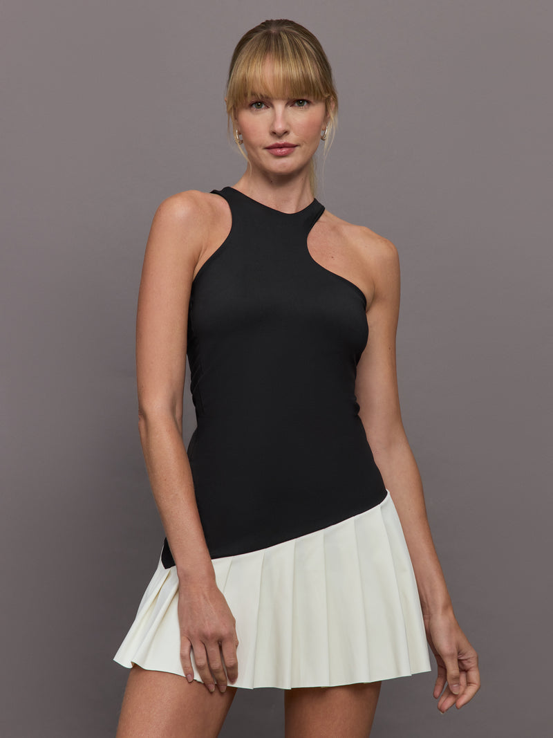 Swan Dress - Black/ Chantilly