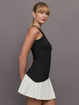 Swan Dress - Black/ Chantilly