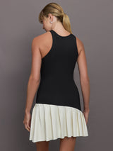 Swan Dress - Black/ Chantilly