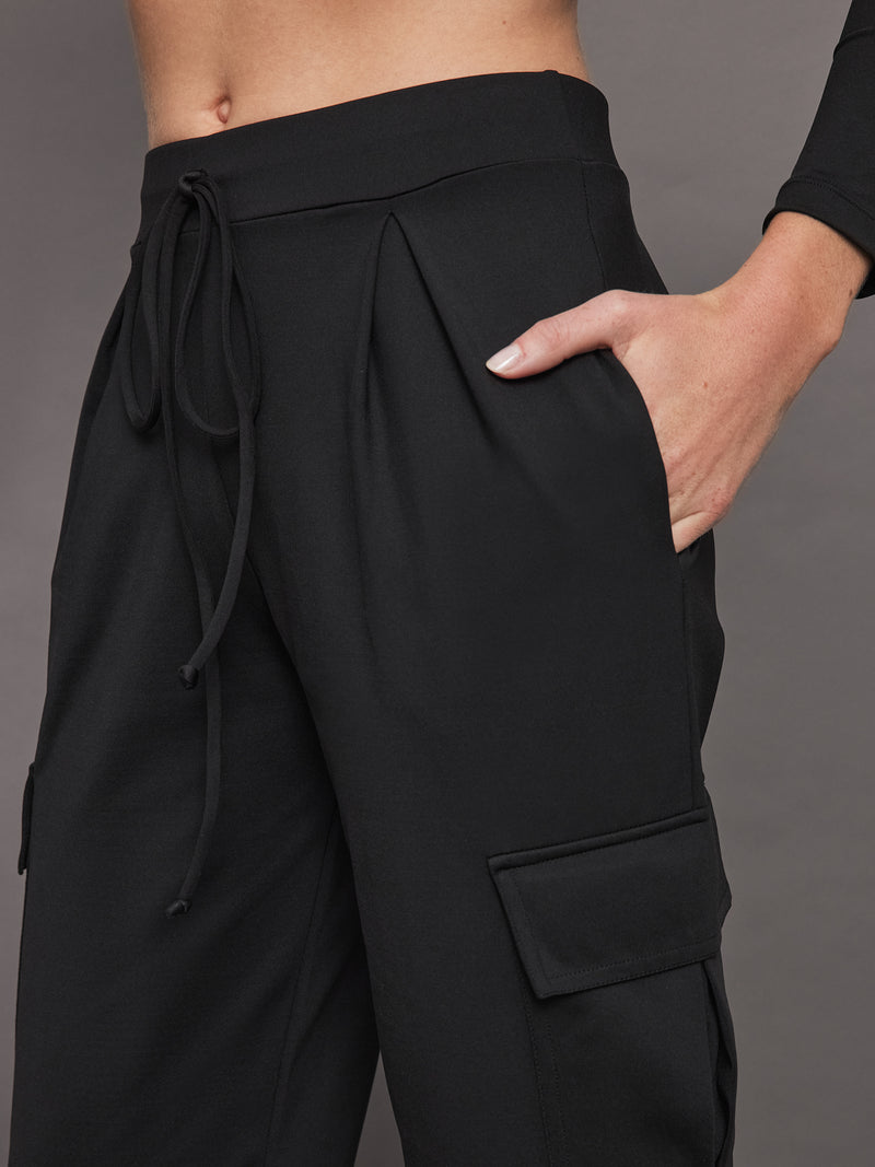 Slit Cargo Pant - Black