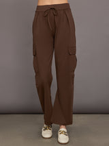 Slit Cargo Pant - Dark Chocolate