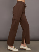 Slit Cargo Pant - Dark Chocolate