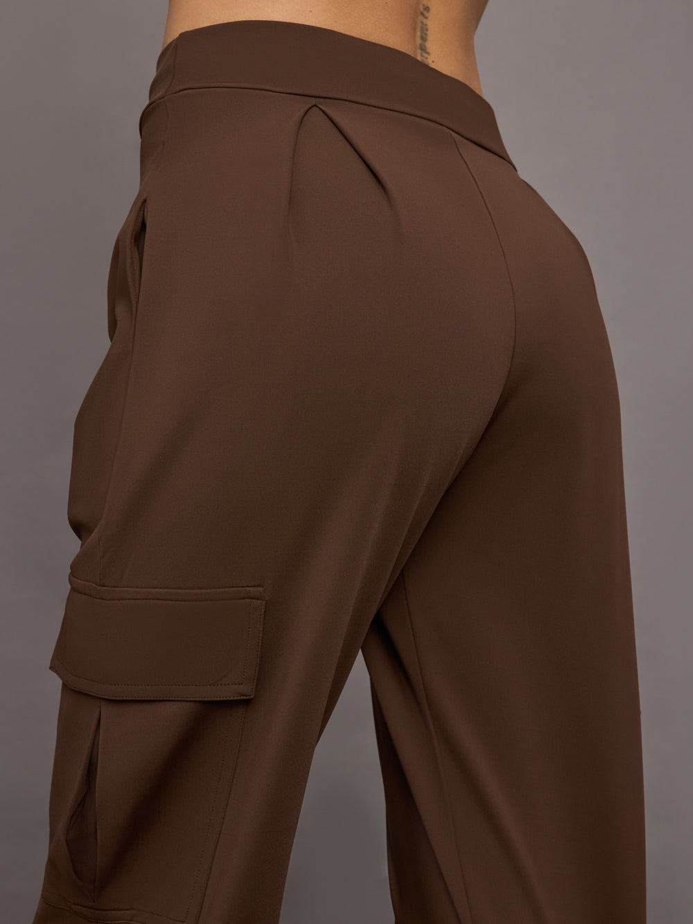 Slit Cargo Pant - Dark Chocolate