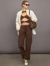 Slit Cargo Pant - Dark Chocolate