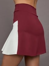 Wave Skirt - Burgundy/Chantilly