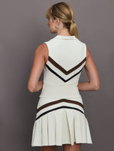 Serena Top - Chantilly / Dark Chocolate / Black