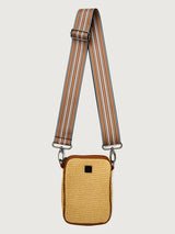 Busy Signal - Dune Raffia W/ Saddle Trim/ Black/ Ivory/ Camel / Polished Dune Web