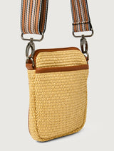 Busy Signal - Dune Raffia W/ Saddle Trim/ Black/ Ivory/ Camel / Polished Dune Web