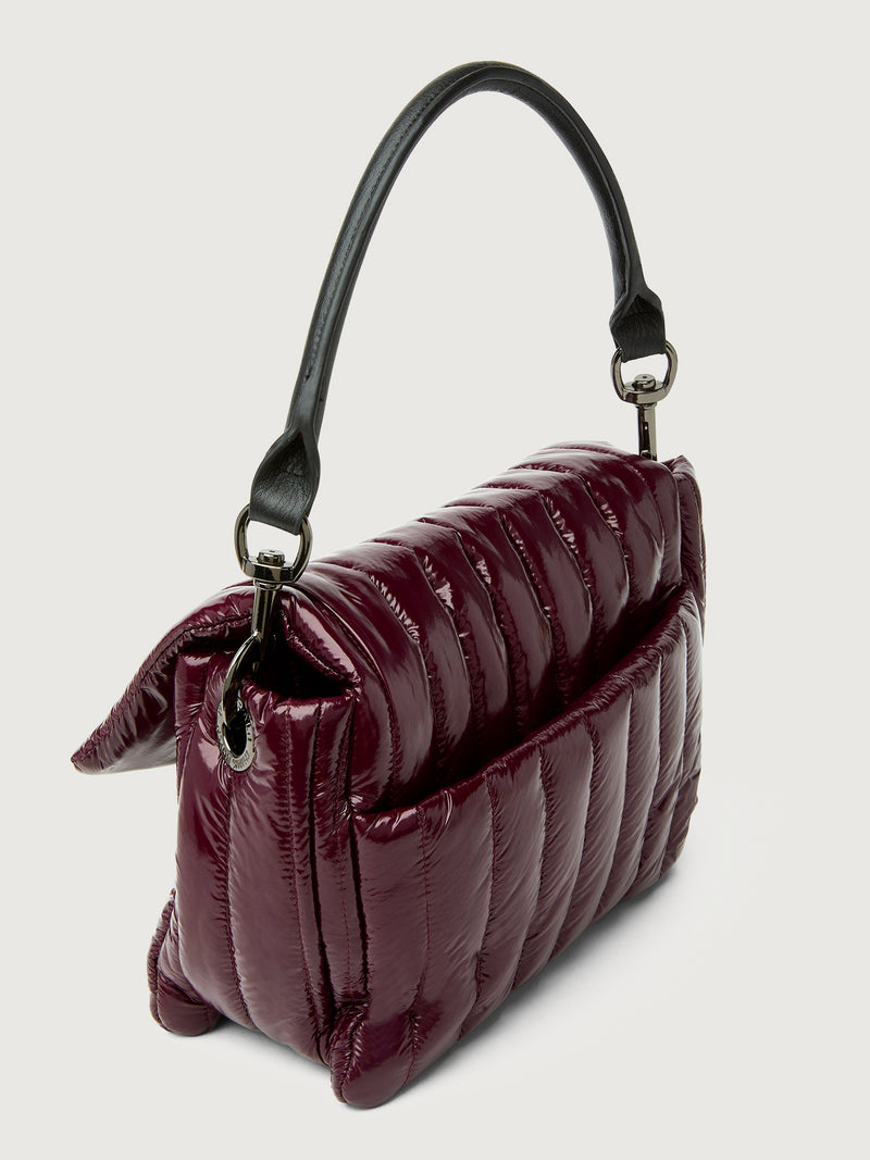 Bar Bag - Glossy Deep Burgundy/ Black/ Black Web