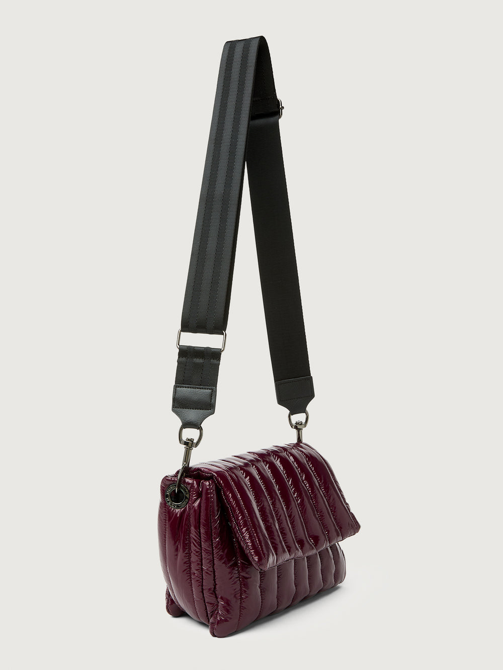 Bar Bag - Glossy Deep Burgundy/ Black/ Black Web