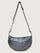 Elton Hobo Crossbody - Pearl Grey/ Black/ Black Web Gunmetal Hardware