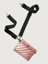 Diagonal Bum Bag 2.0 - Pearl Blush / Black / Black Web