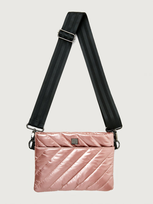 Diagonal Bum Bag 2.0 - Pearl Blush / Black / Black Web