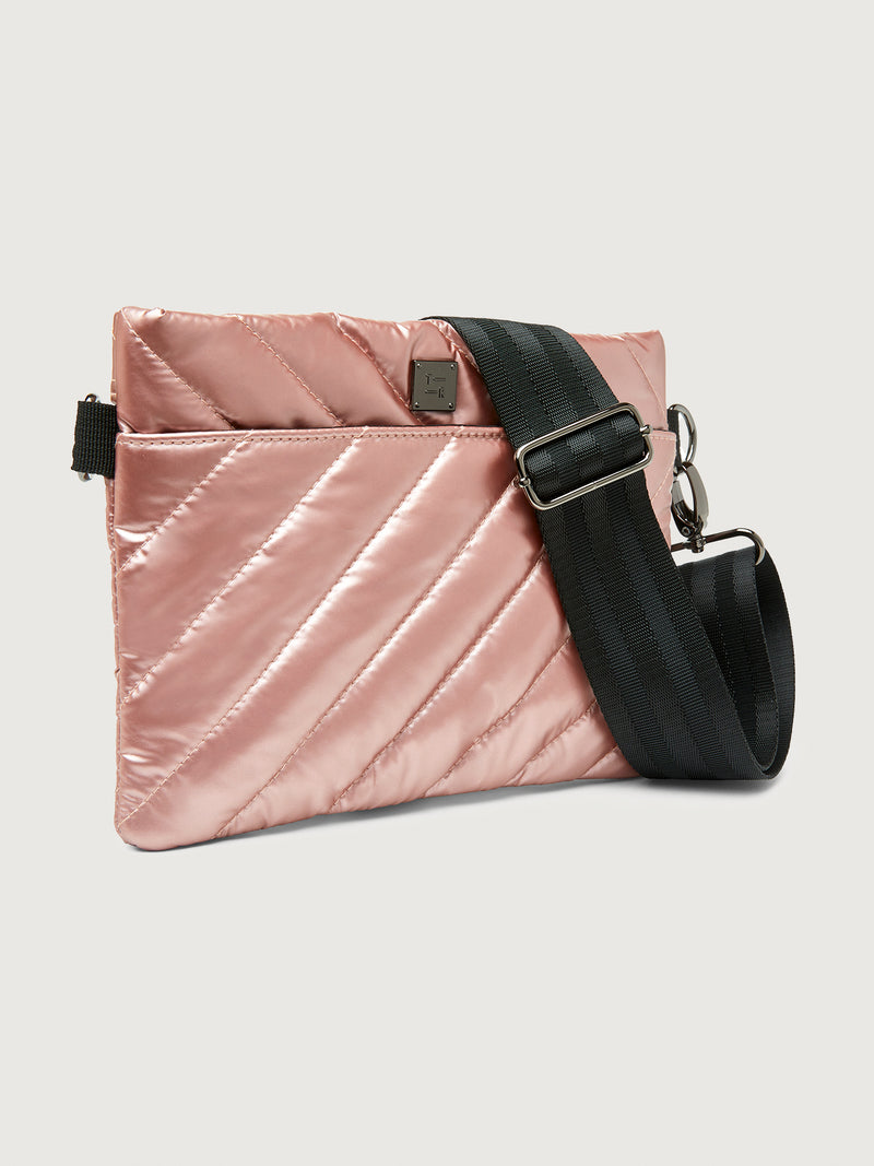 Diagonal Bum Bag 2.0 - Pearl Blush / Black / Black Web