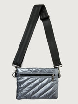 Diagonal Bum Bag - Pearl Grey/ Black/Black Web