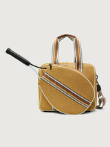 You Are The Champion Tennis Bag - Dune Rafia/ White/ Dark Neutral Dune