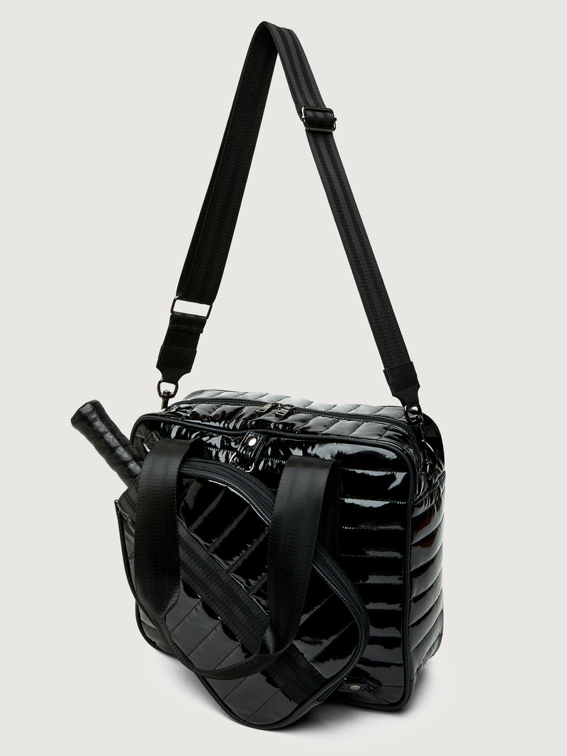 Sporty Spice Pickleball Bag - Black Patent