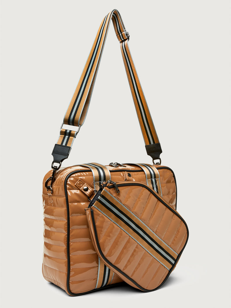 Sporty Spice Pickleball Bag - Dark Nude Patent