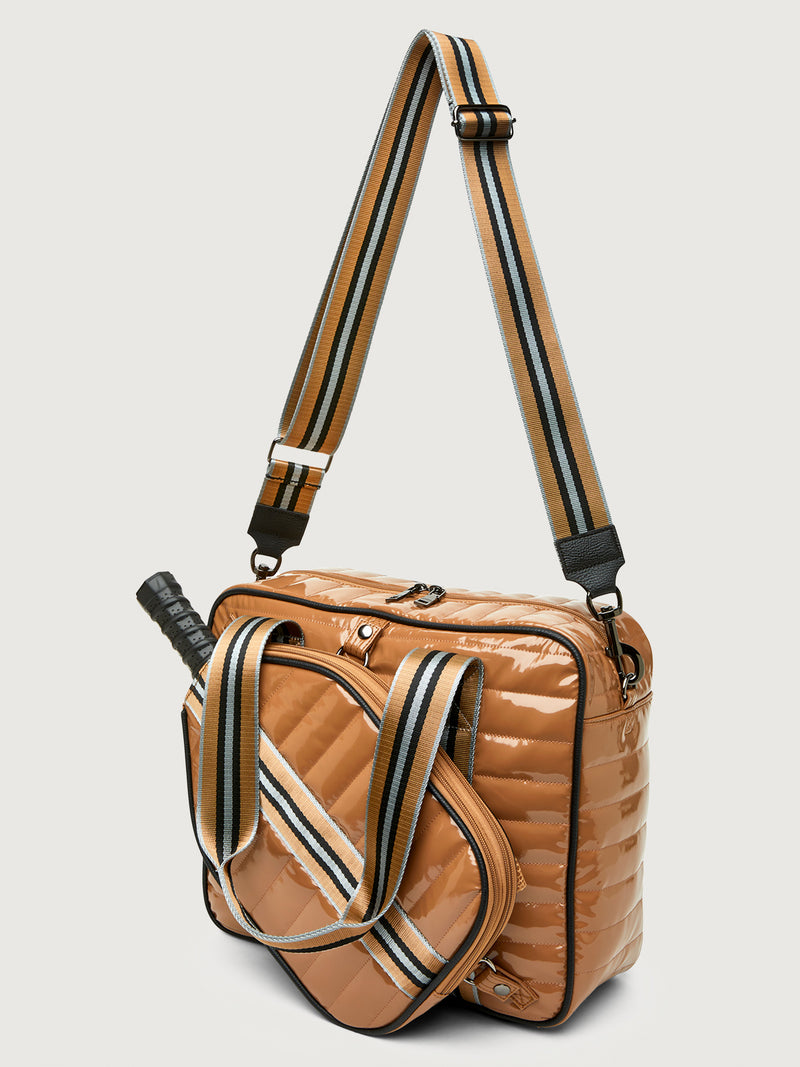 Sporty Spice Pickleball Bag - Dark Nude Patent