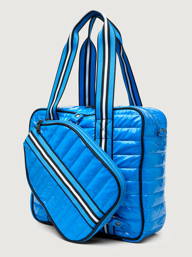 Sporty Spice Pickleball Bag - Hampton Blue/ Black/ White Web